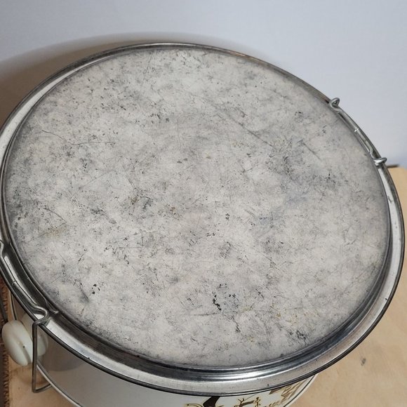 MCM Metal Cake Pie Taker With Handle Scottie Dog Chef Off White Silver 4 Pieces - Picture 13 of 13